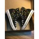 Renkli Çiçek Desenli Özel Nakışlı Siyah Sneaker Renkli Çiçek Desenli Özel Nakışlı Siyah Sneaker