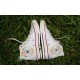 Renkli Çiçek Desenli Özel Nakışlı Beyaz Sneaker Renkli Çiçek Desenli Özel Nakışlı Beyaz Sneaker