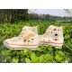 Renkli Çiçek Desenli Özel Nakışlı Beyaz Sneaker Renkli Çiçek Desenli Özel Nakışlı Beyaz Sneaker