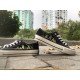 Renkli Çiçek Desenli Özel Nakışlı Siyah Sneaker Renkli Çiçek Desenli Özel Nakışlı Siyah Sneaker