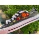 Renkli Çiçek Desenli Özel Nakışlı Siyah Sneaker