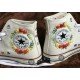 Renkli Çiçek Desenli Özel Nakışlı Beyaz Sneaker Renkli Çiçek Desenli Özel Nakışlı Beyaz Sneaker