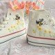Renkli Çiçek Desenli Özel Nakışlı Beyaz Sneaker Renkli Çiçek Desenli Özel Nakışlı Beyaz Sneaker