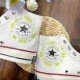 Renkli Çiçek Desenli Özel Nakışlı Beyaz Sneaker Renkli Çiçek Desenli Özel Nakışlı Beyaz Sneaker