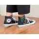 Renkli Çiçek Desenli Özel Nakışlı Siyah Sneaker Renkli Çiçek Desenli Özel Nakışlı Siyah Sneaker