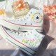 Renkli Çiçek Desenli Özel Nakışlı Beyaz Sneaker Renkli Çiçek Desenli Özel Nakışlı Beyaz Sneaker