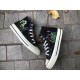 Renkli Çiçek Desenli Özel Nakışlı Siyah Sneaker Renkli Çiçek Desenli Özel Nakışlı Siyah Sneaker